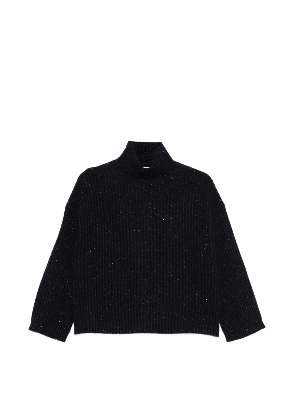 Brunello Cucinelli ribbed sequin-embellished knit - Blue