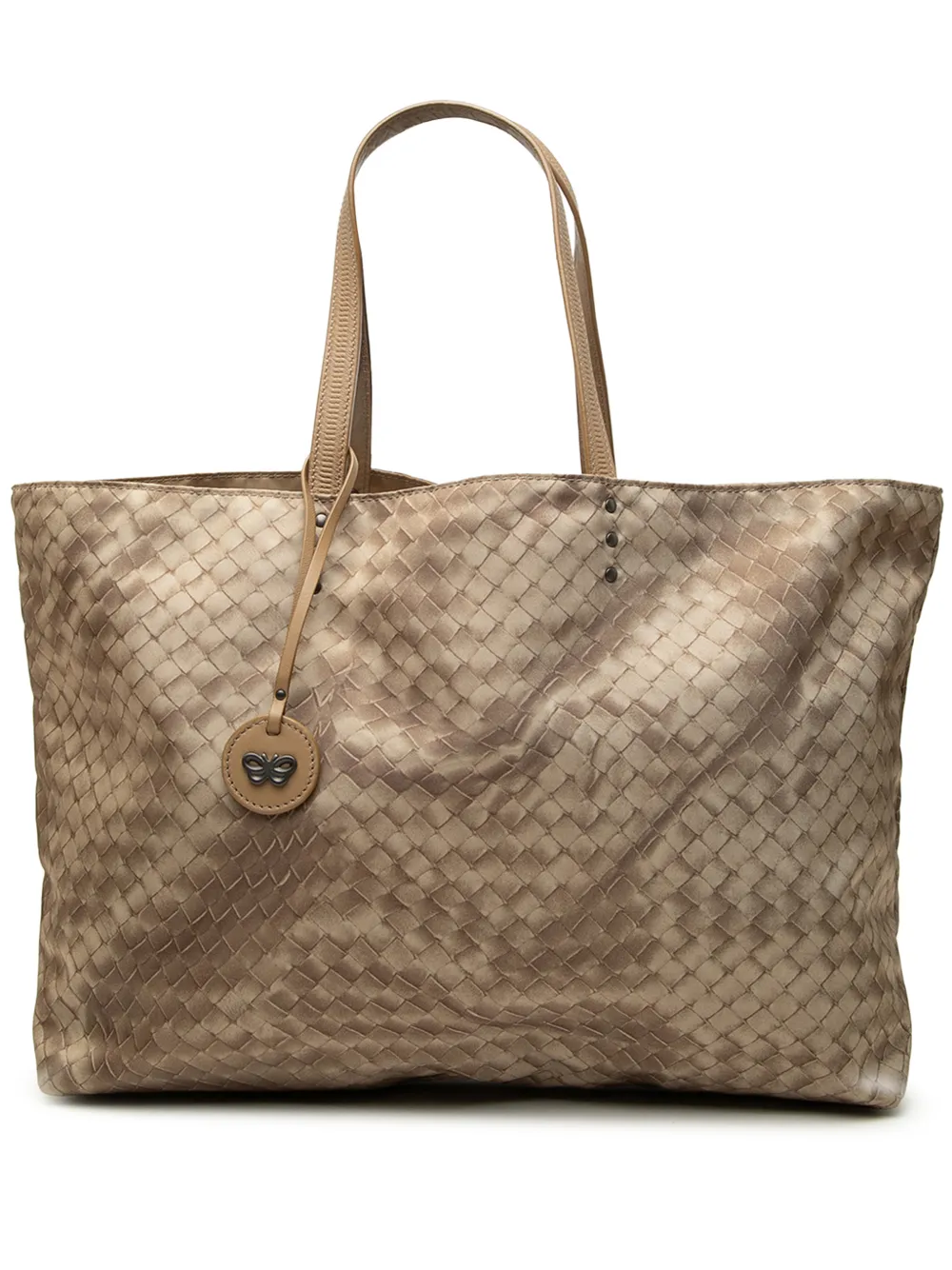 Bottega Veneta Pre-Owned Borsa tote Intrecciolusion in nylon 2012-2026 - Marrone