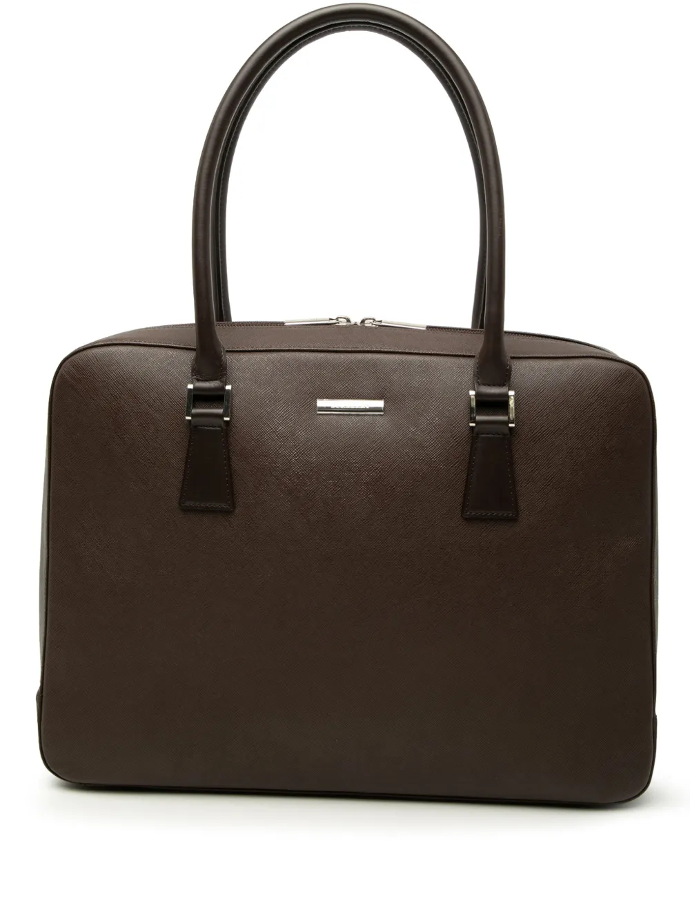 Burberry Pre-Owned Borsa business in pelle 2000-2017 - Marrone