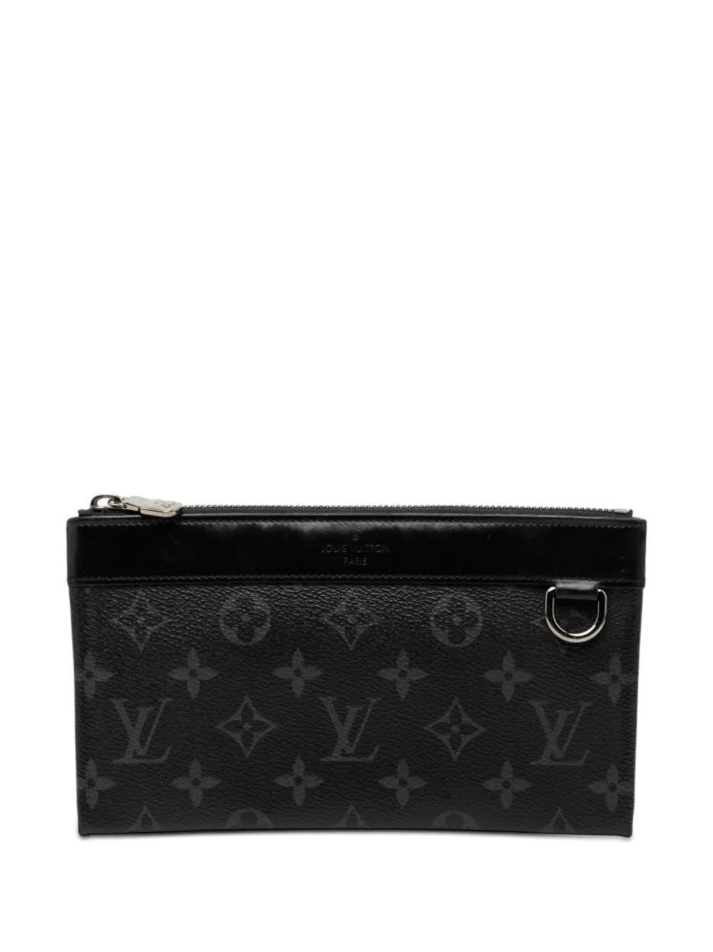 Louis Vuitton Pre-Owned 2020 Monogram Eclipse Pochette Discovery PM Clutch - Schwarz