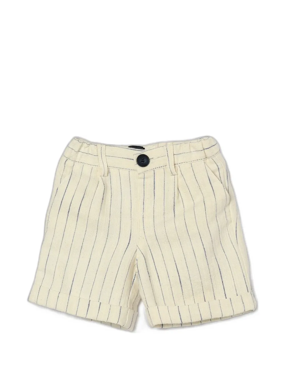Fay Kids striped turn-up shorts - Toni neutri