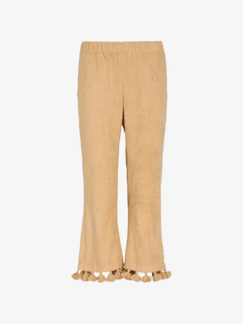 Cap d'Antibes Morgane tassel-trim trousers