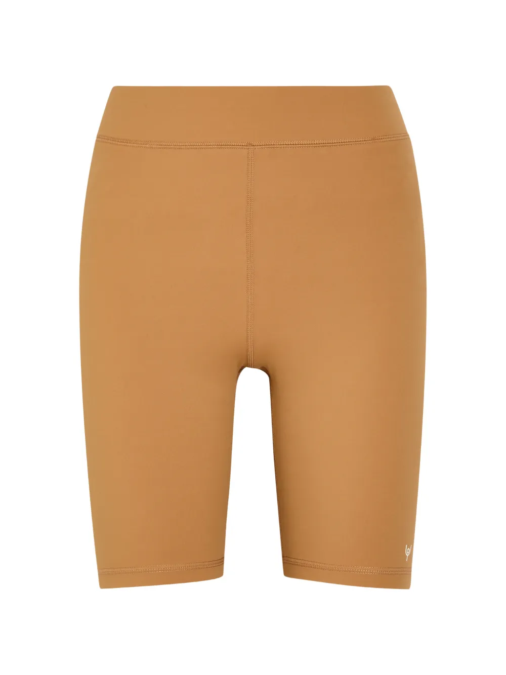 NOW YOU LIVE Spa high-waisted logo-print shorts - Nude