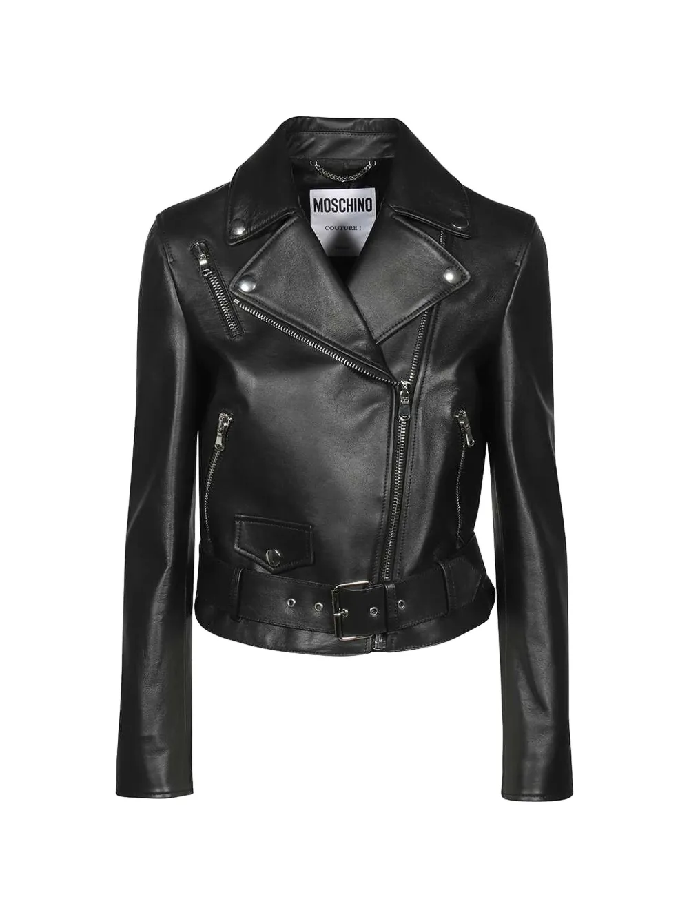 Moschino Cherry Pie leather jacket - Nero
