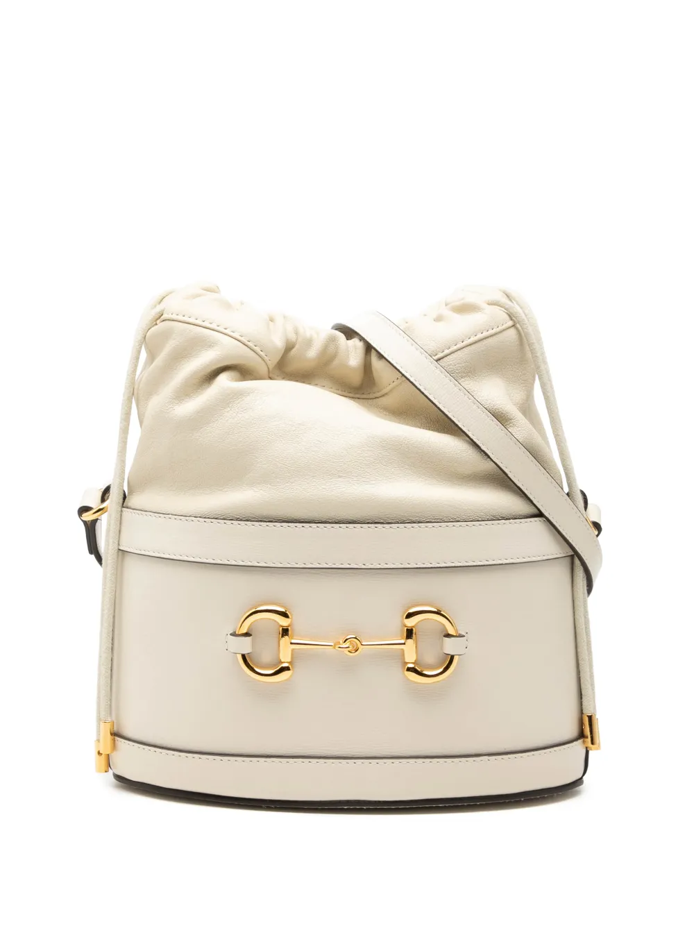Gucci Pre-Owned Borsa a secchiello Horsebit 1955 in pelle di vitello 2016-2026 - Bianco
