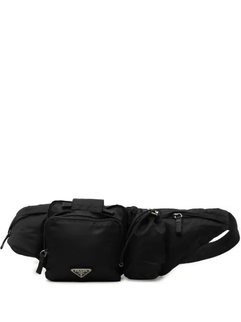 Prada Pre-Owned 2013-2026 Tessuto Multi Pocket belt bag