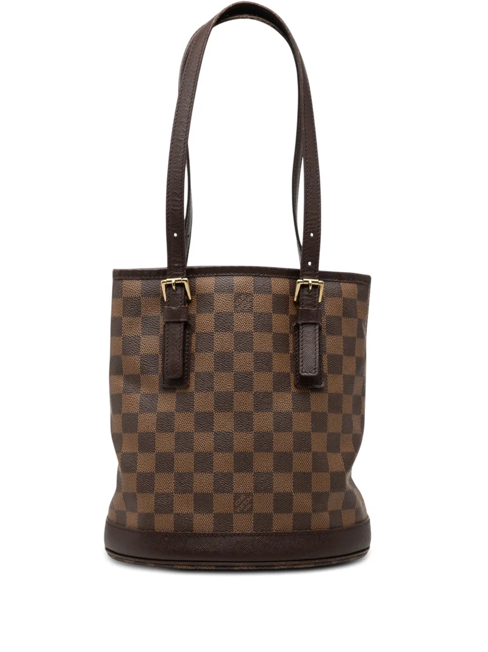 Louis Vuitton Pre-Owned Borsa a secchiello Marais in tela Damier Ebène 1998 - Marrone