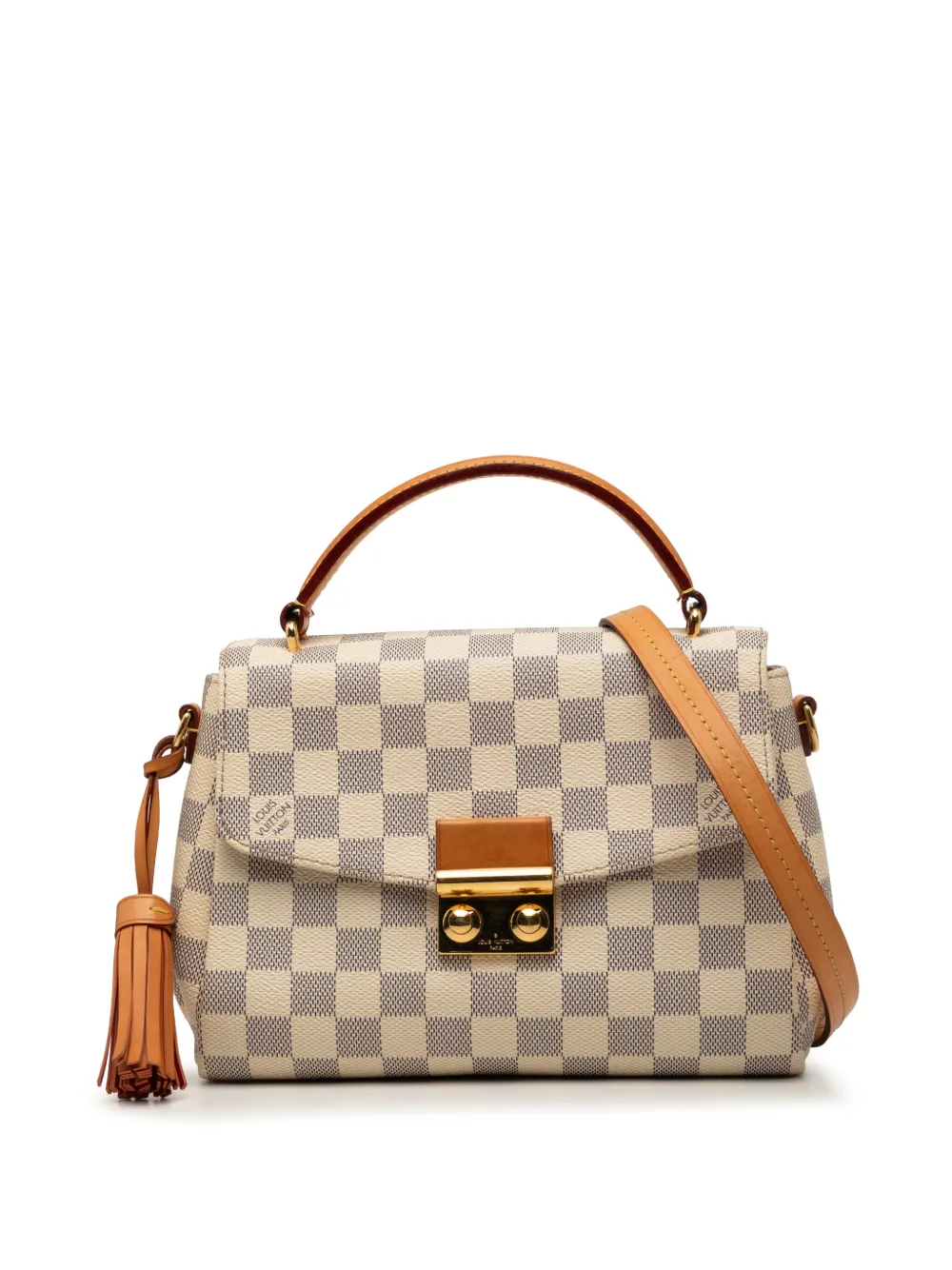 Louis Vuitton Pre-Owned 2016 Damier Azur Croisette Satchel-Tasche - Weiß