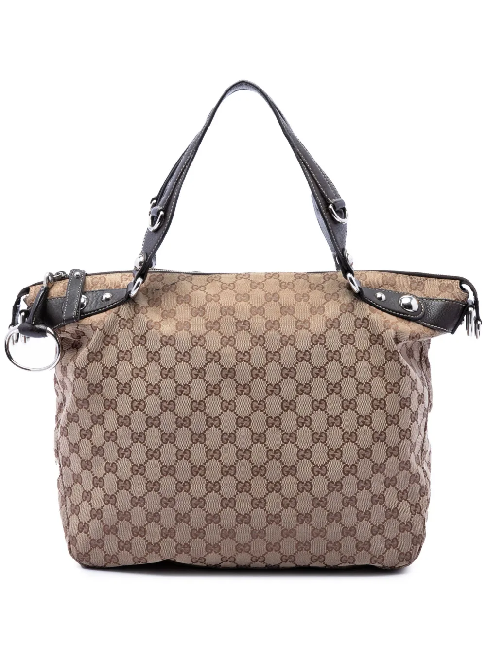 Gucci Pre-Owned Borsa a tracolla Icon Bit grande in tela GG 2000-2015 - Toni neutri