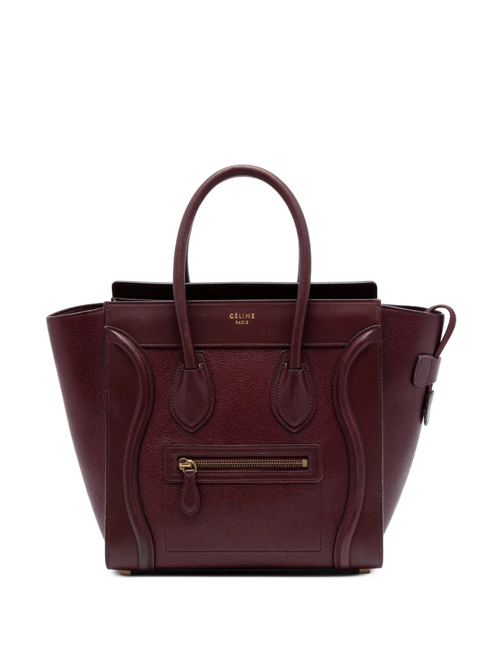 Celine Pre-Owned Borsa tote Micro Smooth in pelle di vitello e capra 2015 - Rosso