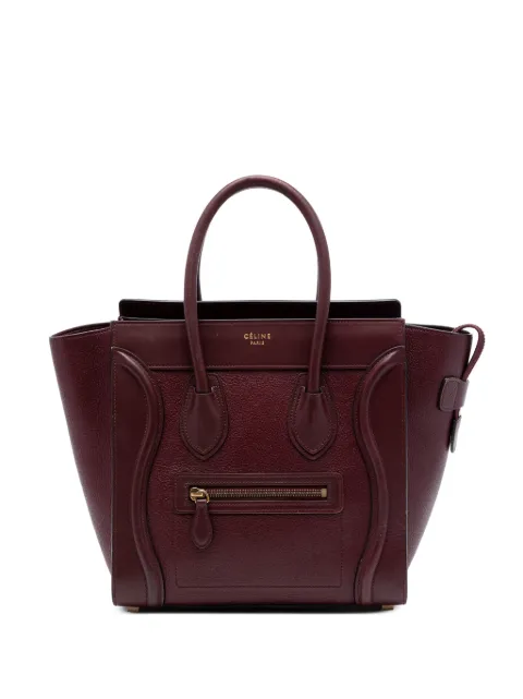 Celine Pre-Owned 2015 Micro Smooth Calfskin and Goatskin Luggage tote bag
