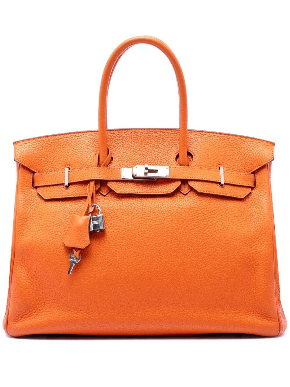 Hermès Pre-Owned Borsa a mano Birkin Retourne 35 in pelle Togo 2009 - Arancione