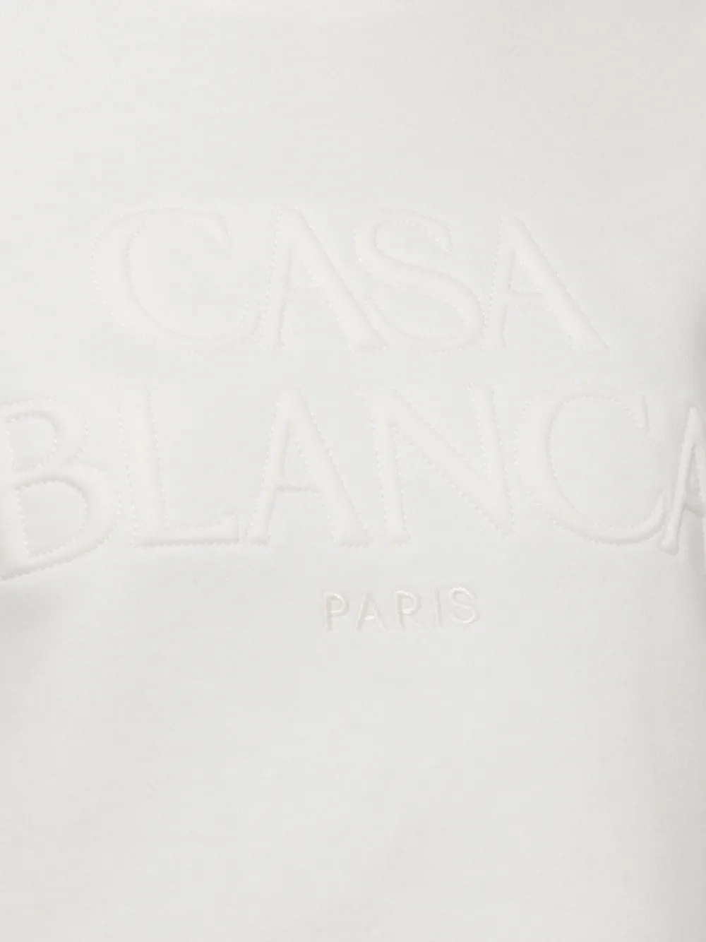 Casablanca Cropped trui met geborduurd logo Beige