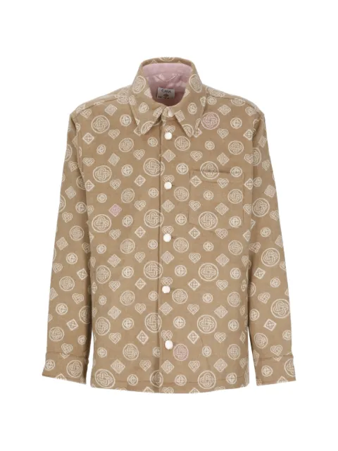 Casablanca monogram wool shirt jacket