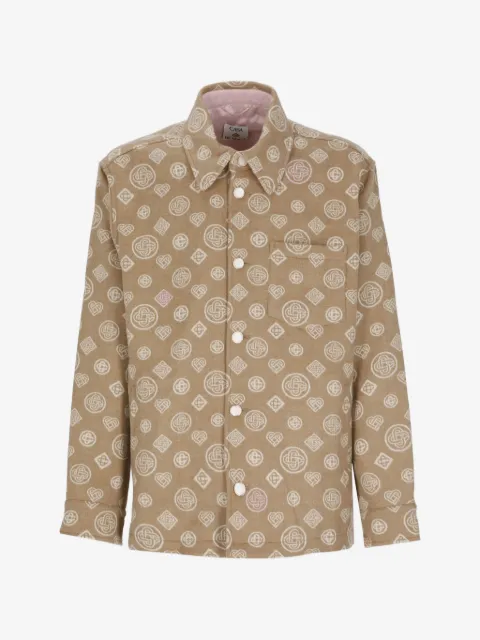 Casablanca monogram wool shirt jacket