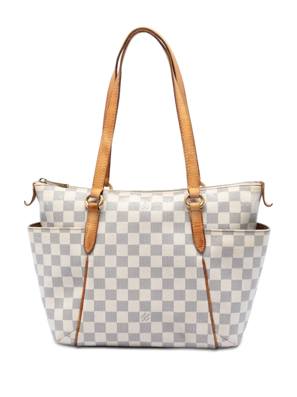 Louis Vuitton Pre-Owned Borsa tote Totally PM in tela Damier Azur 2009 - Bianco