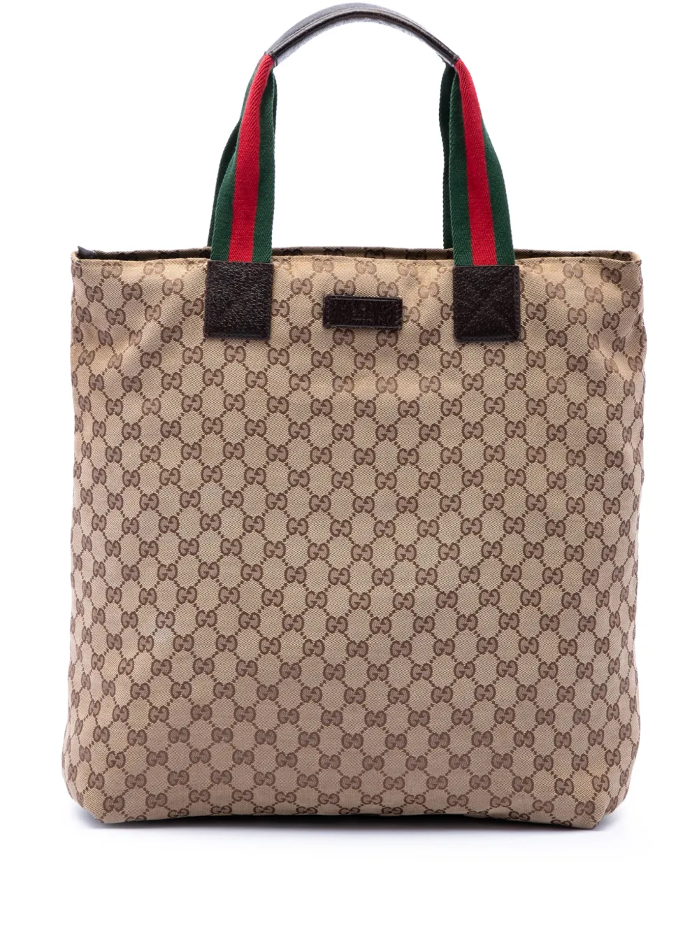 Gucci Pre-Owned 2016-2026 GG Canvas Web Vertical tote bag - Neutrals