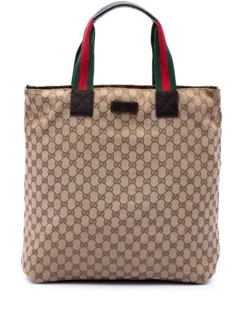 Gucci Pre-Owned 2016-2026 GG Web Tote Bag aus Canvas