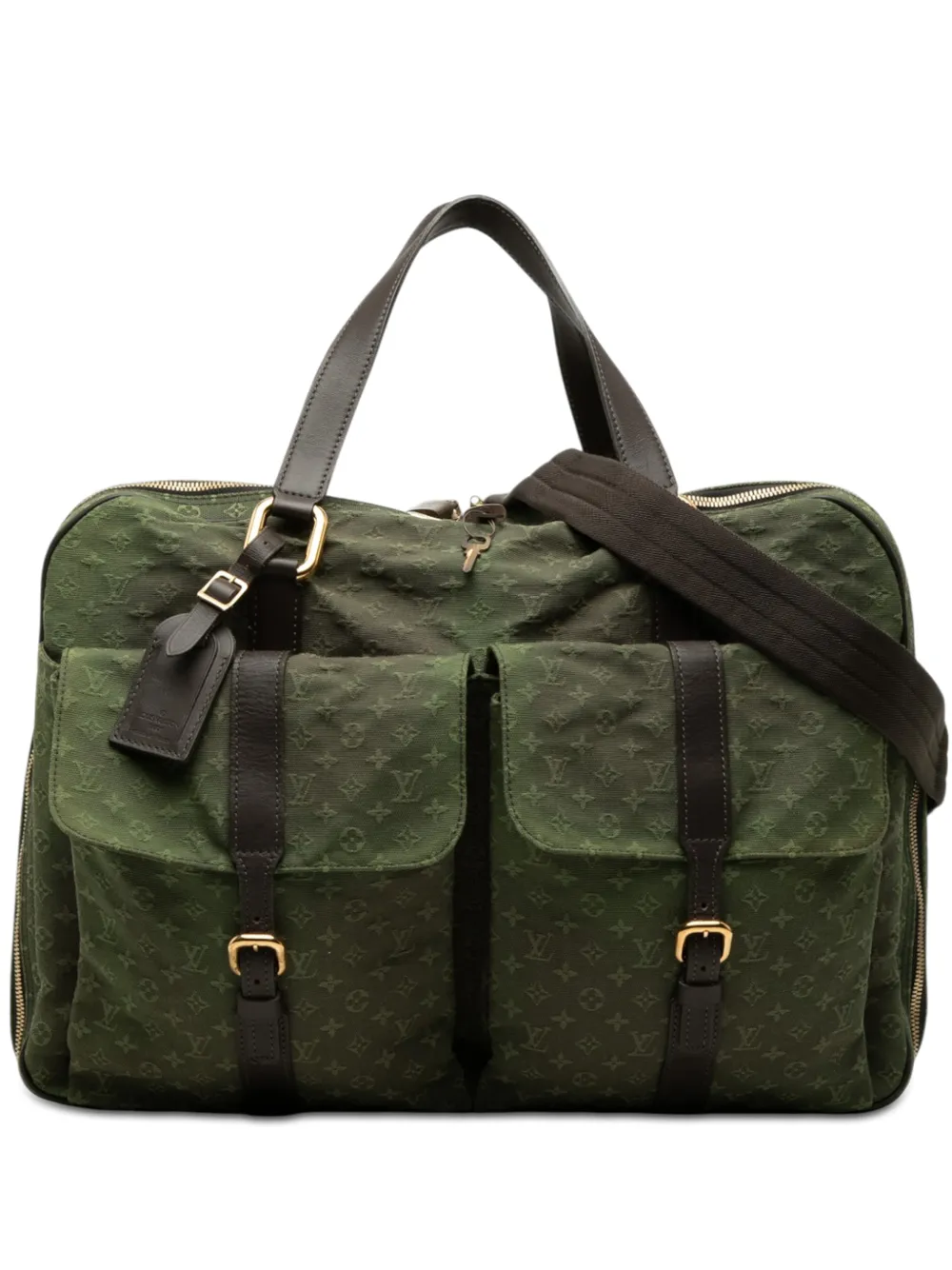 Louis Vuitton Pre-Owned Borsa da viaggio Lin Claudine mini con monogramma 2002 - Verde