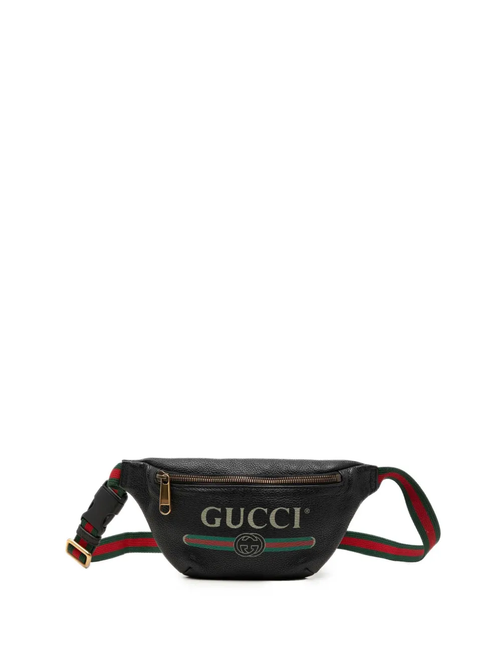 Gucci Pre-Owned Marsupio piccolo in pelle di vitello pieno fiore con logo 2000-2015 - Nero