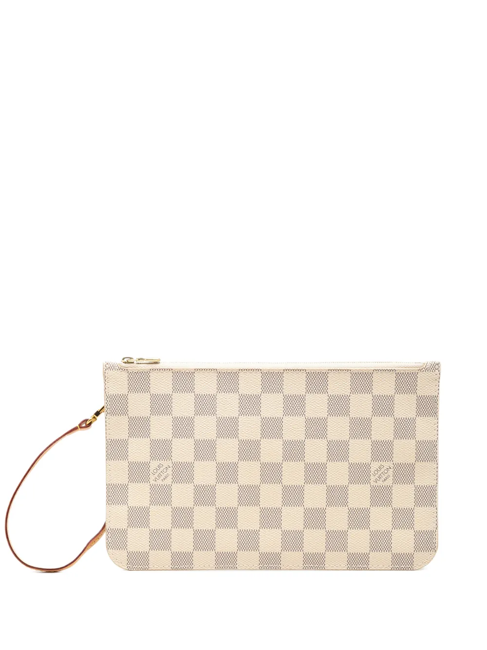 Louis Vuitton Pre-Owned 1990-2020 Damier Azur Neverfull Pochette Clutch - Weiß