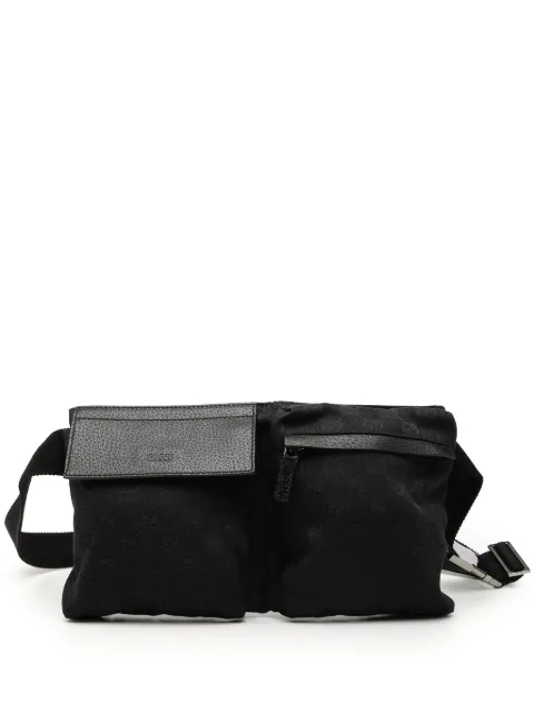 Gucci Pre-Owned 2000-2015 GG Canvas Double Pocket belt bag