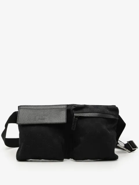 Gucci Pre-Owned 2000-2015 GG Canvas Double Pocket belt bag