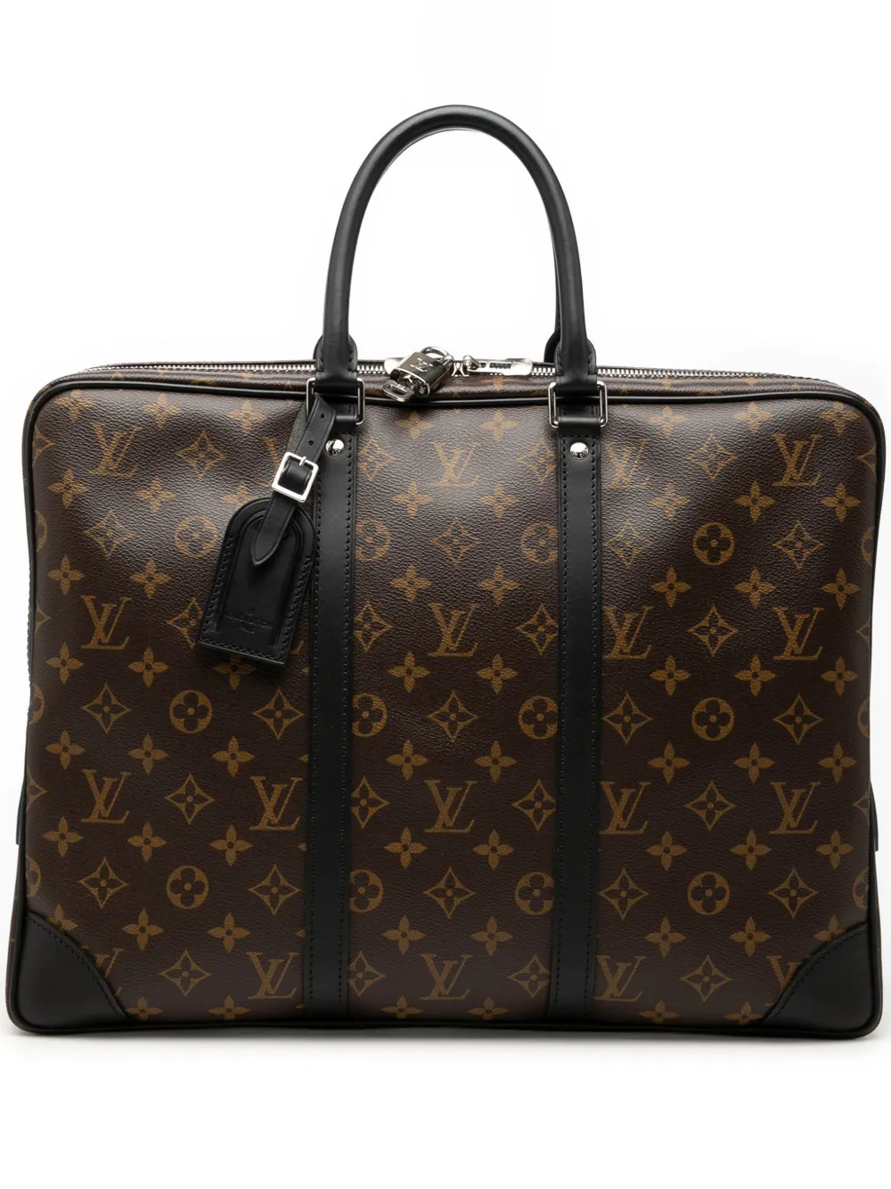 Louis Vuitton Pre-Owned Borsa Macassar Porte Documents Voyage GM con monogramma 2013 - Marrone