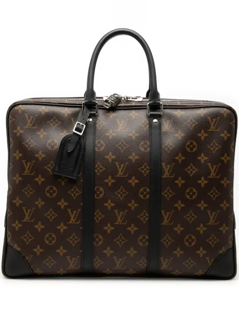 Louis Vuitton Pre-Owned 2013 Monogram Macassar Porte Documents Voyage GM business bag