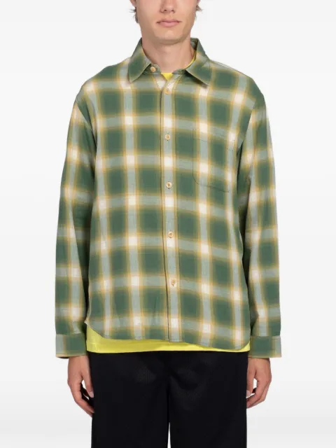 Stüssy Beach plaid ombre shirt