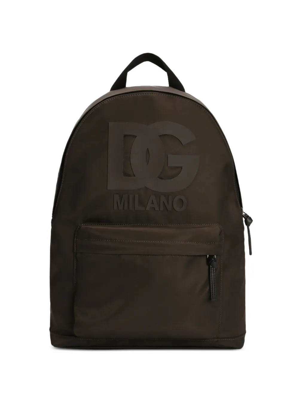 Dolce & Gabbana Kids Rucksack mit Logo-Print - Braun