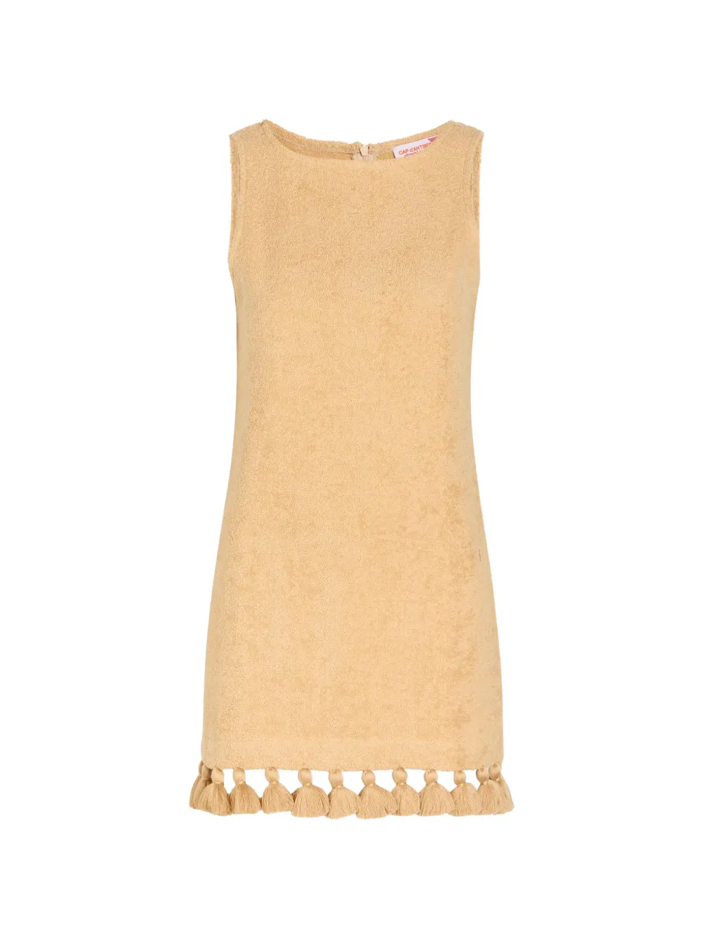 Cap d'Antibes Manon tassel-trim sleeveless mini dress - Nude