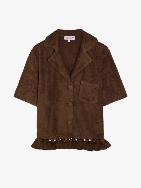 Cap d'Antibes Antonia tassel-trim shirt