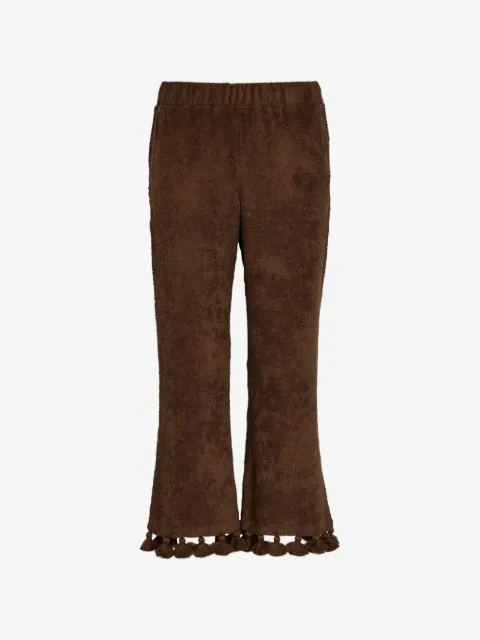 Cap d'Antibes Morgane tassel-trim trousers