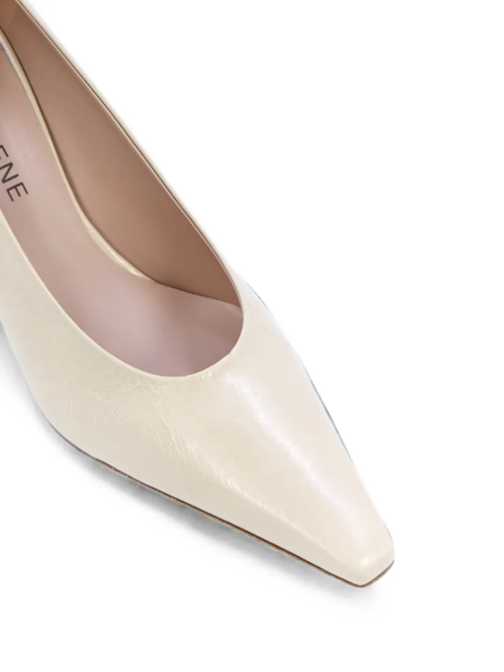 Notabene Emmy 70 lakleren pumps met vierkante neus Beige