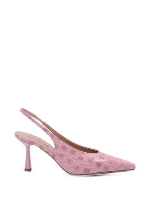 Notabene Emmely 70 crocodile-effect square-toe pumps