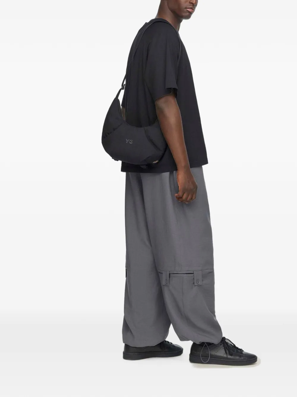 Y-3 Shopper met logoprint Zwart