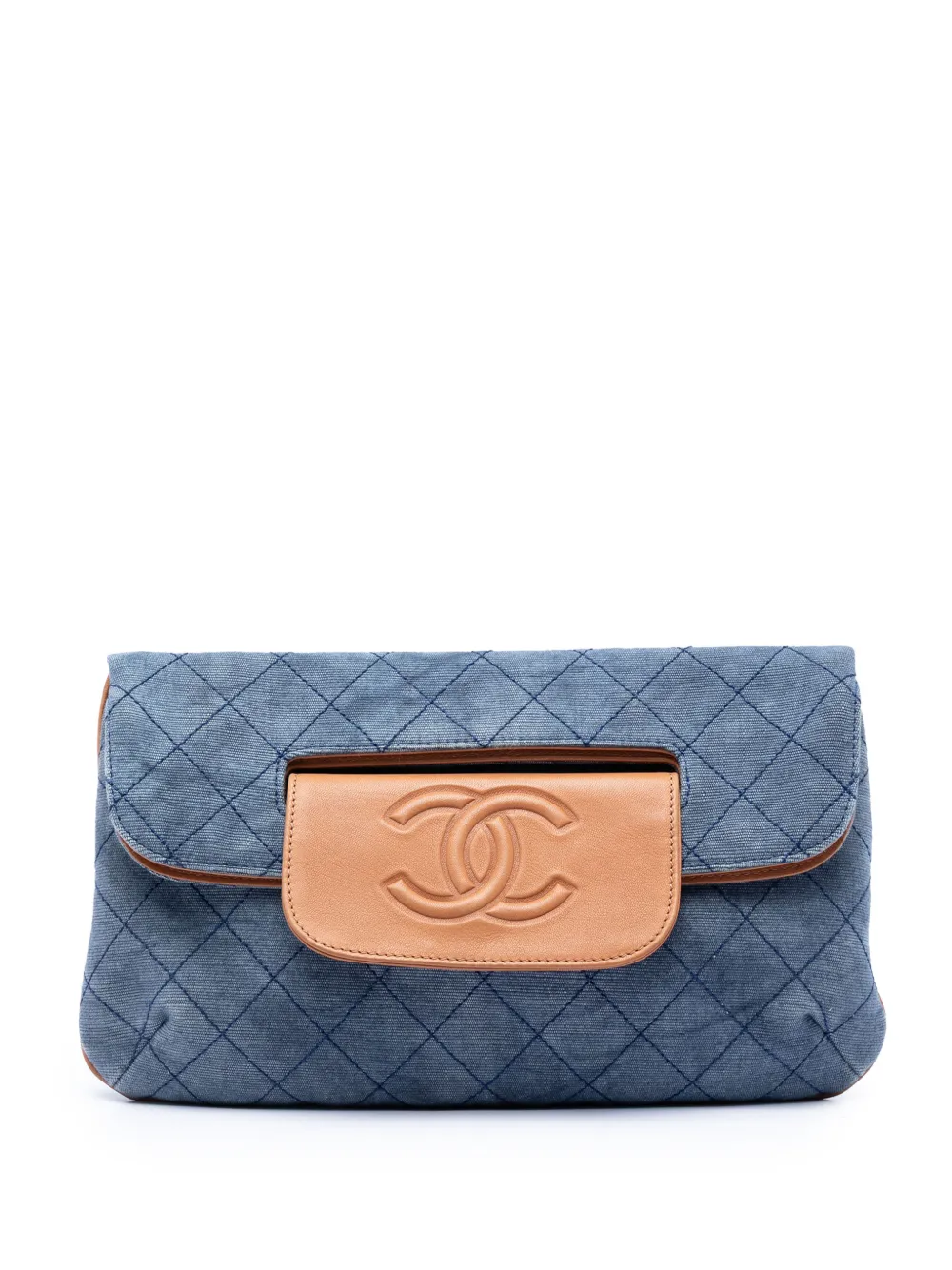 CHANEL Pre-Owned Clutch CC trapuntata 2010-2011 - Blu