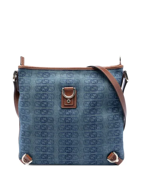 Gucci Pre-Owned 2000-2015 GG Denim Abbey D Ring crossbody bag