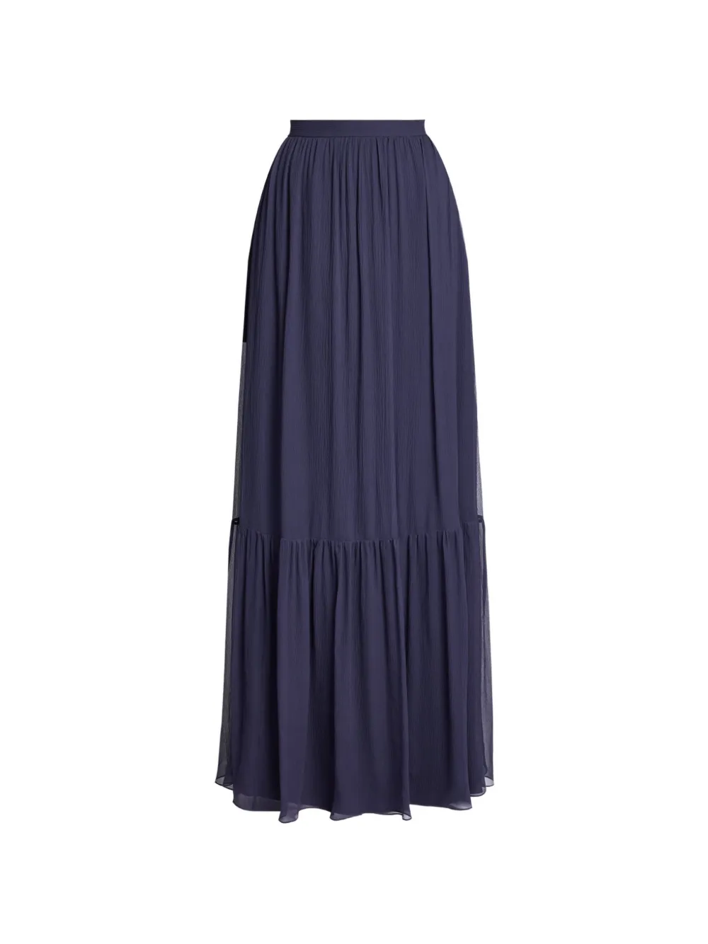 ERDEM tiered-hem maxi skirt - Blu