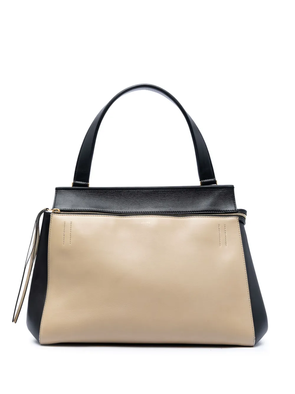 Celine Pre-Owned Borsa a mano Edge media in pelle bicolore 2013 - Nero