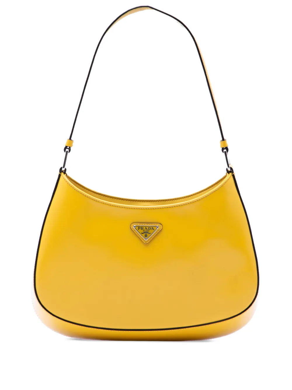 Prada Pre-Owned Borsa a spalla Cleo in pelle spazzolata 2000-2013 - Giallo