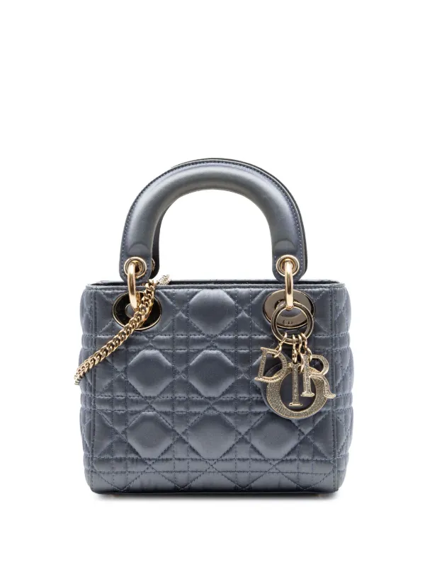 Christian Dior Pre-Owned 2019 ミニ サテン カナージュ 