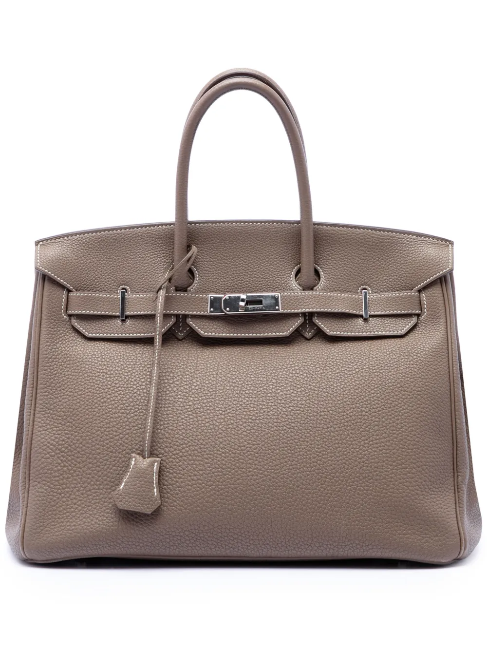 Hermès Pre-Owned Borsa a mano Birkin Retourne 35 in pelle Togo 2009 - Marrone