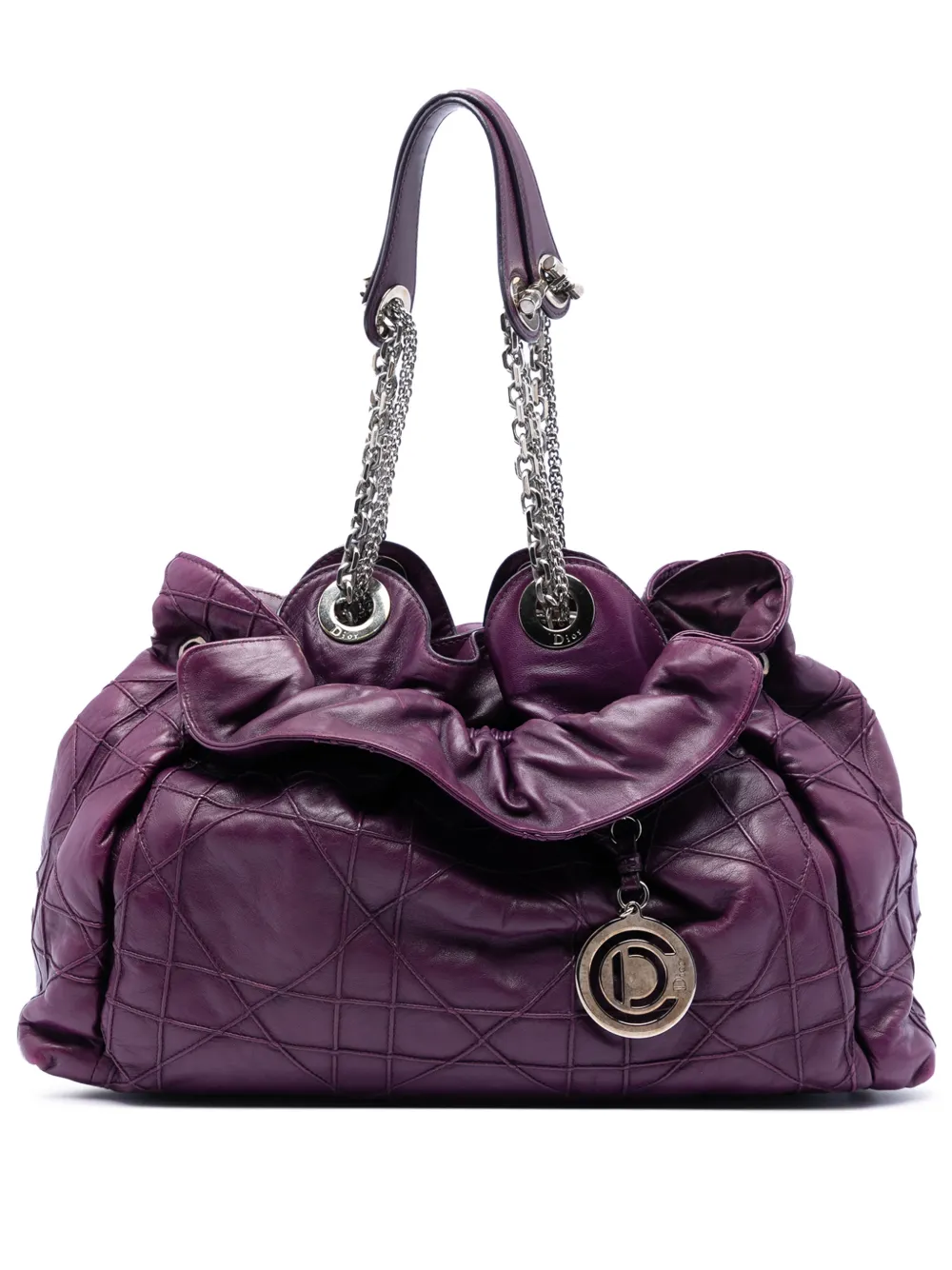 Christian Dior Pre-Owned Borsa tote Le Trente in pelle con motivo Cannage 2010 - Viola