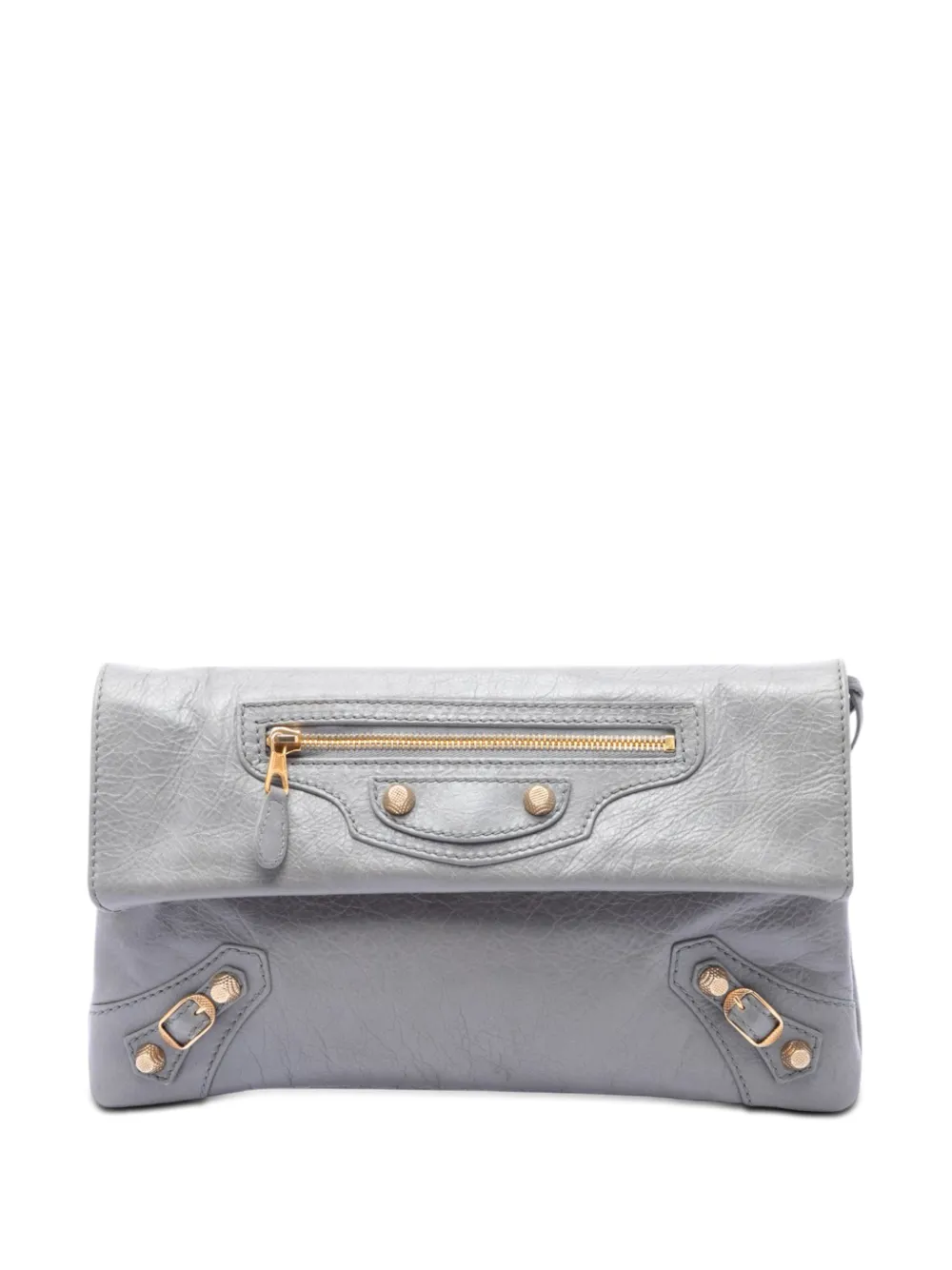 Balenciaga Pre-Owned Clutch a busta Motocross Giant 12 in pelle di agnello 2014 - Grigio