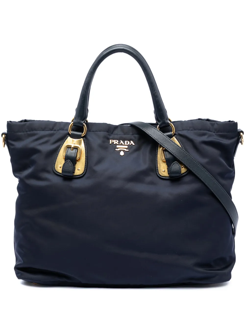Prada Pre-Owned Borsa a tracolla in tessuto 2010-2026 - Blu