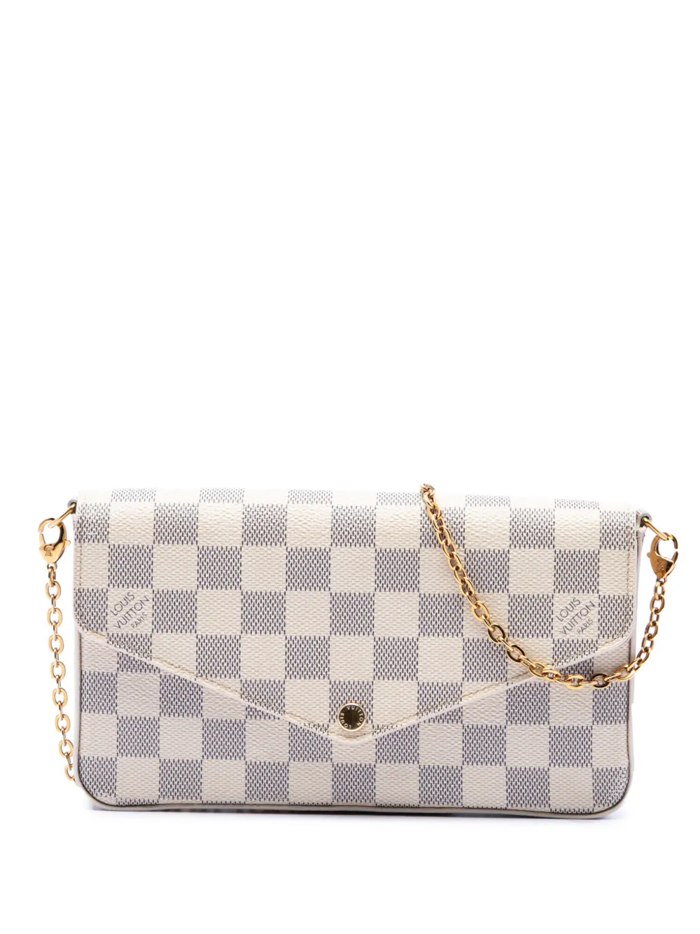 Louis Vuitton Pre-Owned 2016 Damier Azur Pochette Felicie Umhängetasche - Weiß