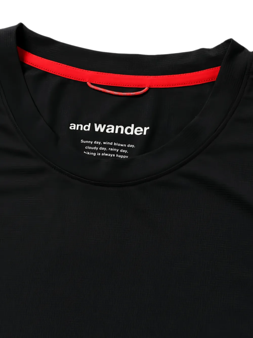 and Wander Mouwloos T-shirt met logoprint Zwart