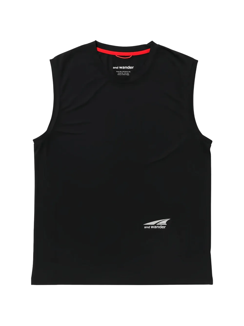 and Wander logo-print sleeveless T-shirt - Nero